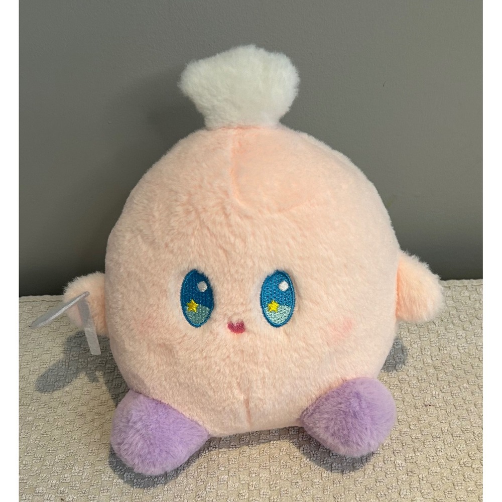 Kirby Plush Toy Round Star‎ Eyes Purple Feet Kawaii Anime 11 Inch